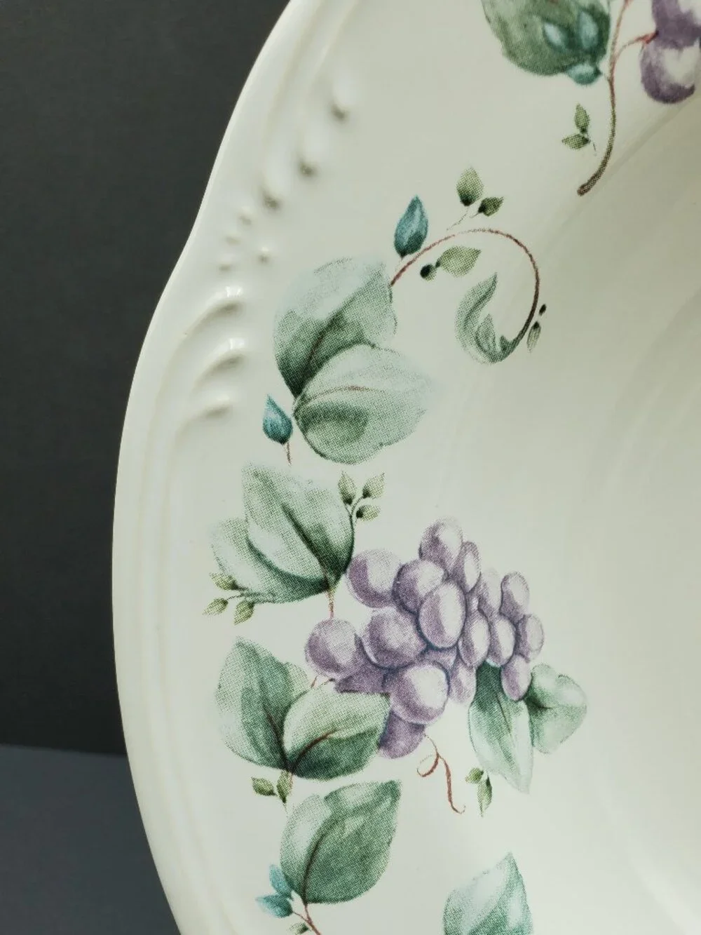 Pfaltzgraff Grapevine Dinner Bowls Individual Rimmed Pasta Bowls Salad Bowls